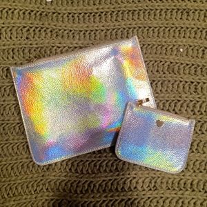 Holographic Clutch and coin purse